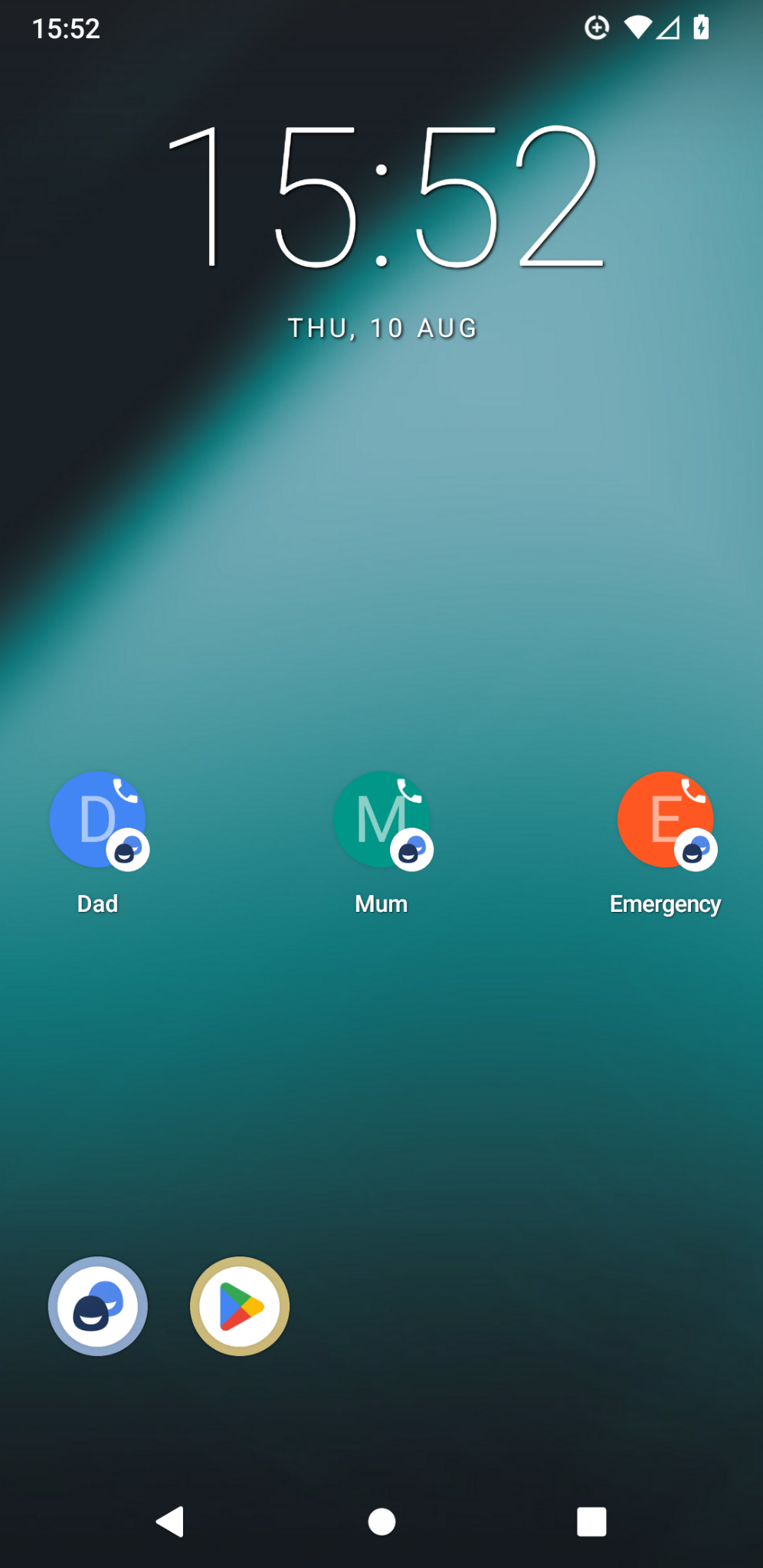Kids homescreen